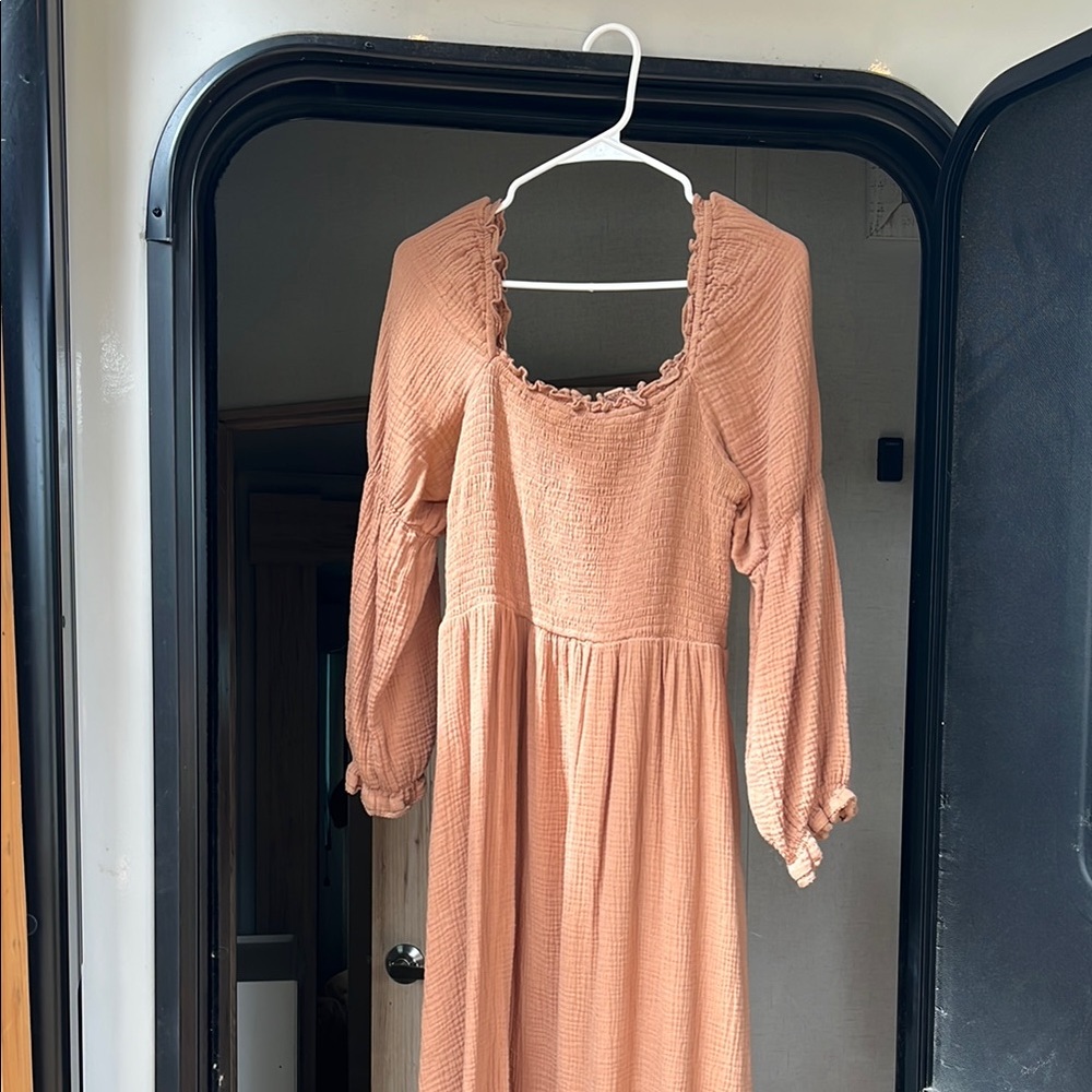 Elegant Peach Dress
